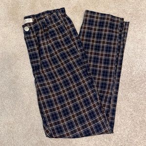 Brandy Melville plaid linen pants